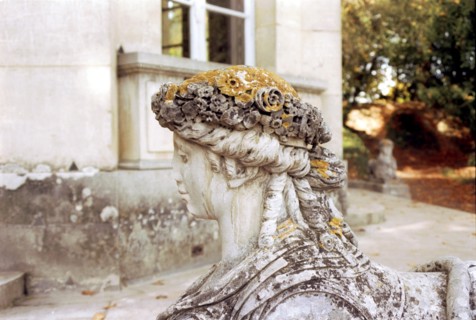 Versailles, one of the sphinx of the Belvedere on the "Enchanted River"