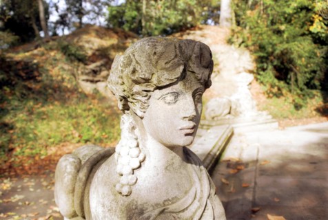 Versailles, one of the sphinx of the Belvedere on the "enchanted River"