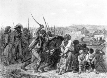 The French Revolution (1794).
The drownings of Nantes, ordered by Carrier