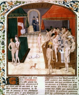 The steamroom. Book of Valerius Maximus.