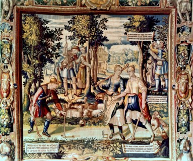 Jeu du Tiquet. Tapisserie des Gobelins