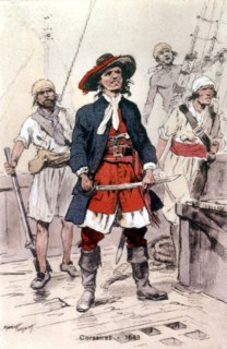Corsaires sur le pont d’un navire (1643)