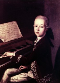 Mozart as a child