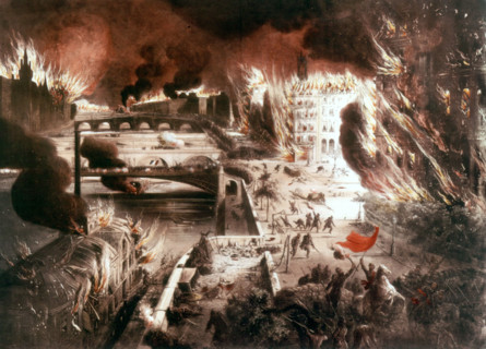 Le semaine sanglante (22-28 mai 1871) de la Commune. Paris flambe.
