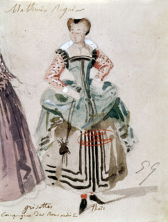 Thaïs, opera by Massenet (1894). Mademoiselle Théric.