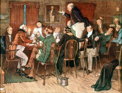 Illustration for the Charles Dickens novel, "The Pickwick Papers"