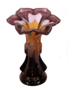 Les marqueteries de verres d'Emile Gallé (1848-1904). Détail.