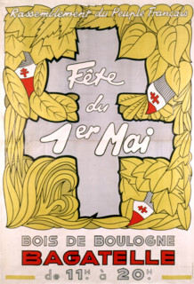 Affiche pour la fête du Premier mai (mouvement RPF)