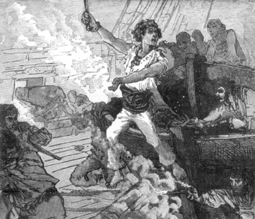 Bataille en mer : abordage