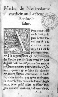 Traité de Nostradamus, 1555