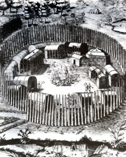 Camp indien en Floride française
