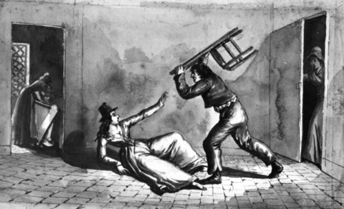 Arrestation de Charlotte Corday après l'assassinat de Marat