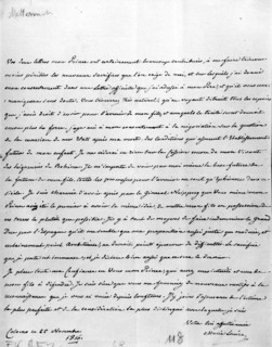 Lettre de Marie-Louise à Metternich