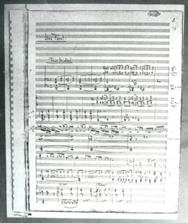 Page de partition de Pelléas et Mélisande pour Lily Texier