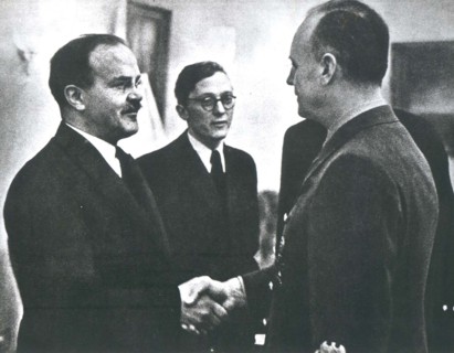 Rencontre de Von Ribbentrop et de Molotov à Berlin en 1940