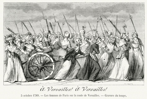 The women of Paris on the road to Versailles.