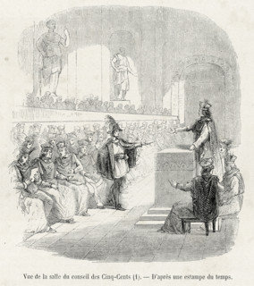 View of the room of the Council of Five Hundred.