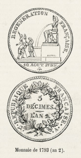 Currency from 1793 (the Second Year).