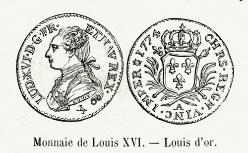 Monnaie. Louis d'or.