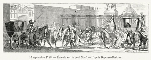 Rioting on the Pont-Neuf.