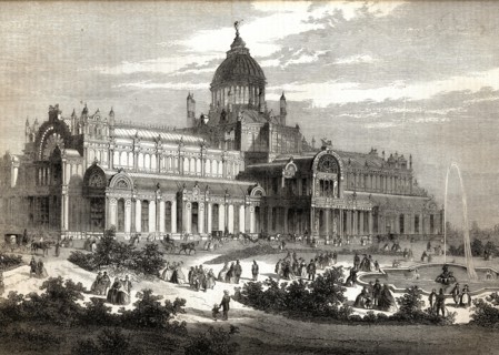 Le nouveau palais de l'Industrie, à Amsterdam.