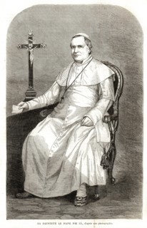 Pope Pious IX (1864).
