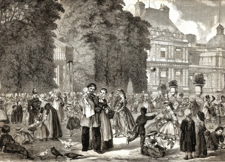 Le jardin du Luxembourg (1864)