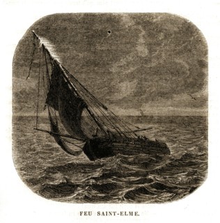 St. Elmo's fire. Boat (1864).