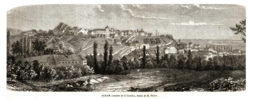 Agram, capital of Croatia (1864).