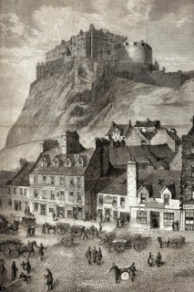 England. Scotland. Edinburgh castle.