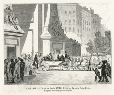 Entrée de Louis XVIII à Paris par la porte Saint-Denis.