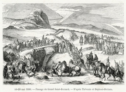 March through the Great Saint-Bernard Pass.