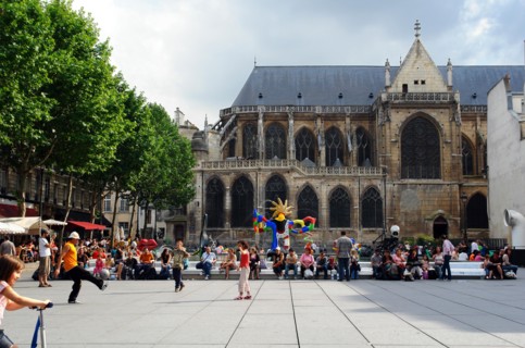 Paris - Beaubourg - Le Centre Pompidou.