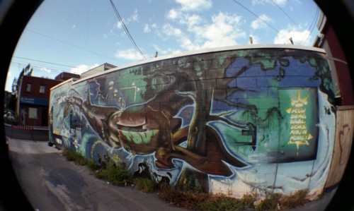 Montreal - Quebec. Popular Art. Street paintings.