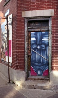 Montreal - Quebec. Popular Art. Street paintings.