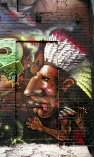 Montréal - Québec. Art populaire. Peintures de rue.