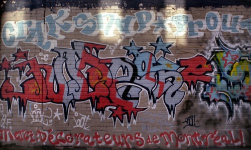 Montréal - Québec. Art populaire. Peintures de rue.