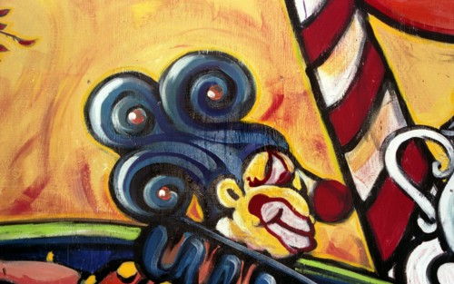 Montreal - Quebec. Popular Art. Street paintings.