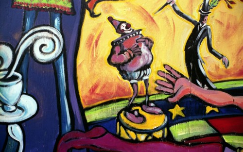 Montreal - Quebec. Popular Art. Street paintings.
