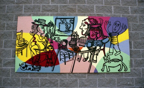 Montreal - Quebec. Popular Art. Street paintings.