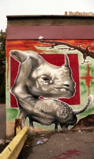 Montreal - Quebec. Popular Art. Street paintings.