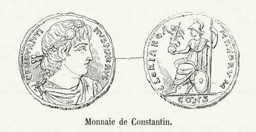Monnaie frappée sous le règne de Constantin Ier