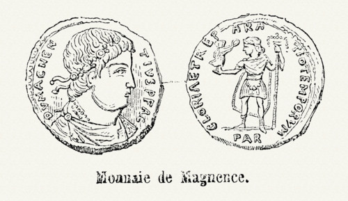 Monnaie frappée sous le règne de Magnence