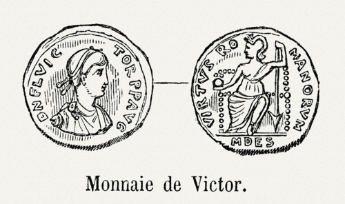 Monnaie frappée sous le règne de Victor