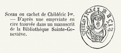 Sceau ou cachet de Childéric 1er.