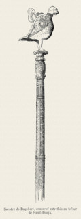 Sceptre de Dagobert, conservé autrefois au trésor de Saint-Denis.