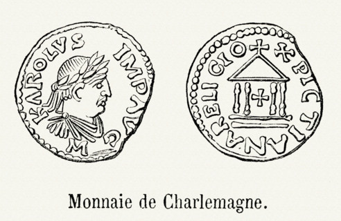 Coin of Charlemagne.