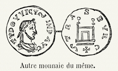Monnaie de Louis le Pieux ou le Débonnaire.