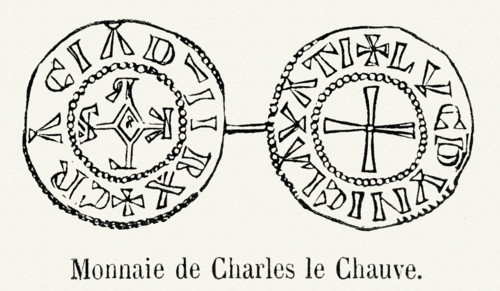 Coin of Charles the Bald.