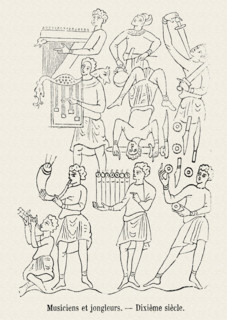 Musiciens et jongleurs.